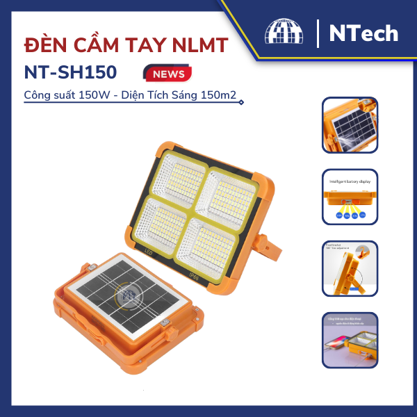 Đèn sạc cầm tay năng lượng mặt trời 200W